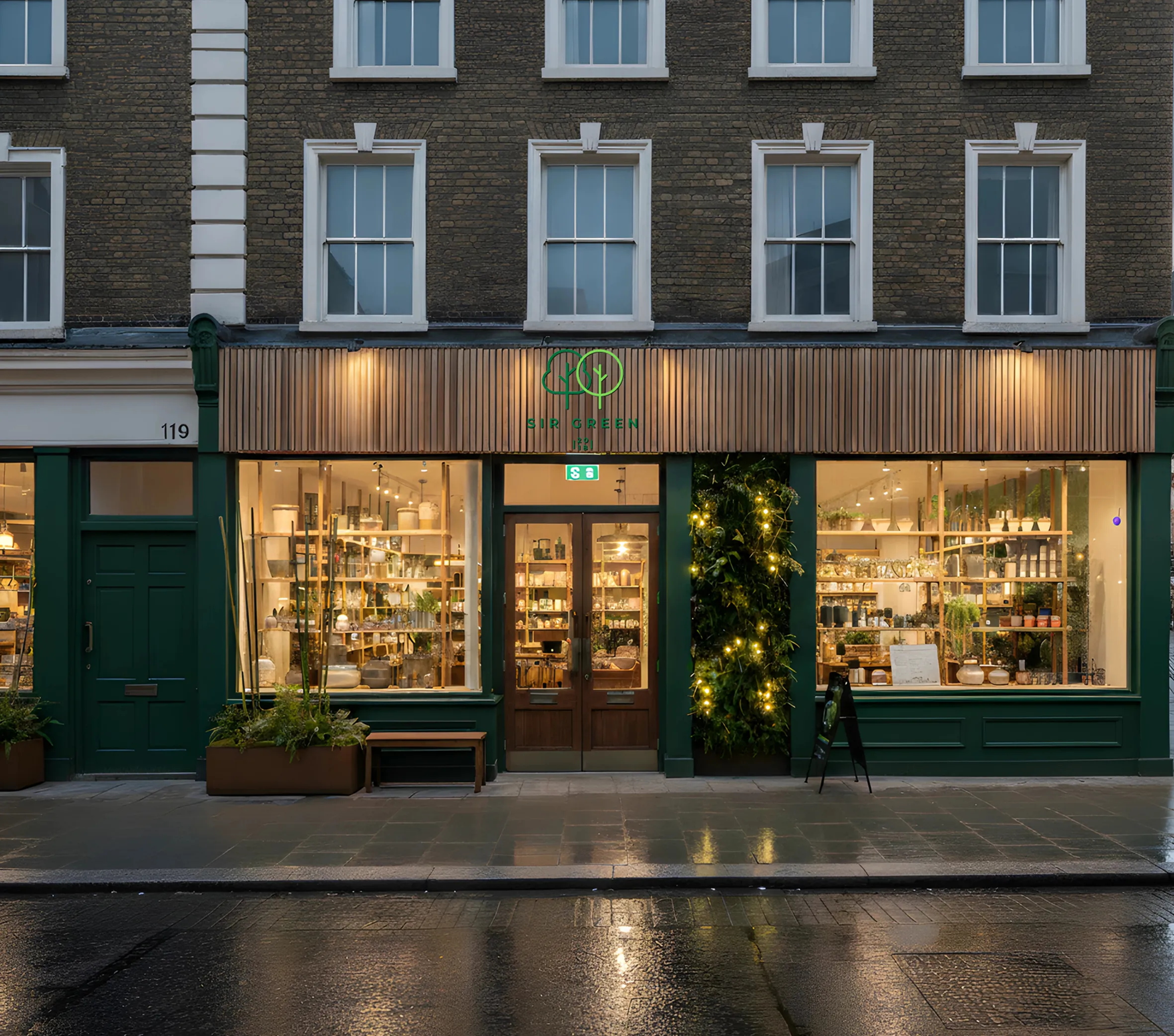 Sir Green storefront facade