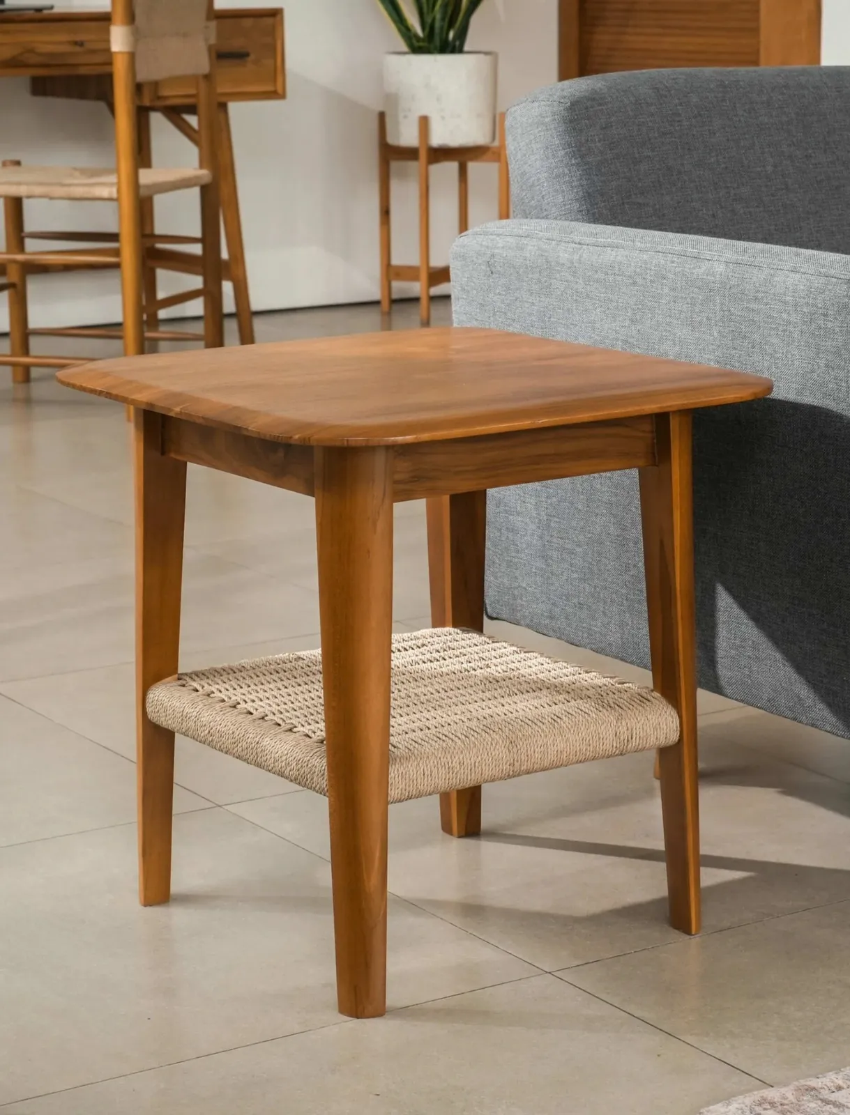 Side Table in Teak Wood