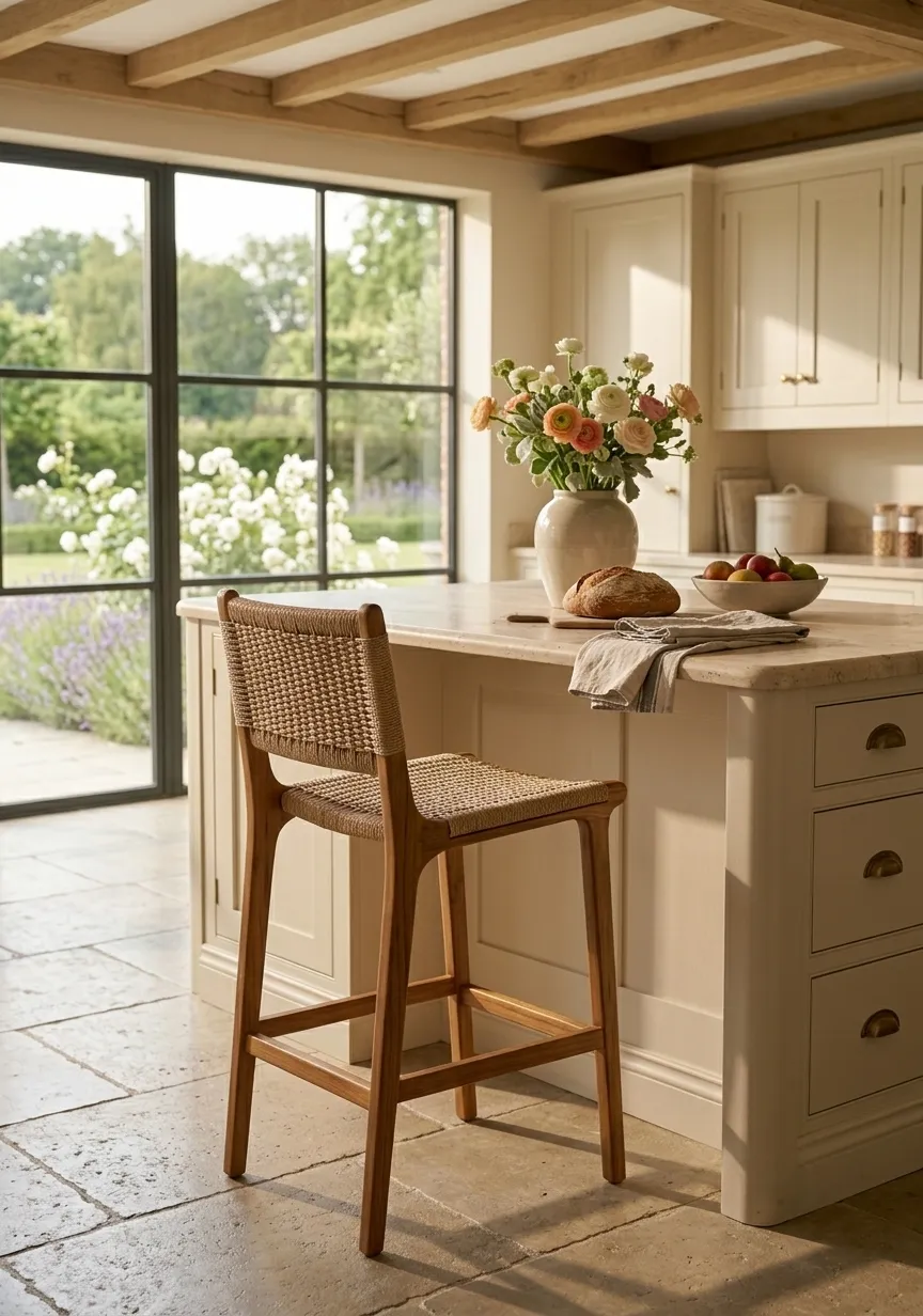 Solid Teak Bistro Chair