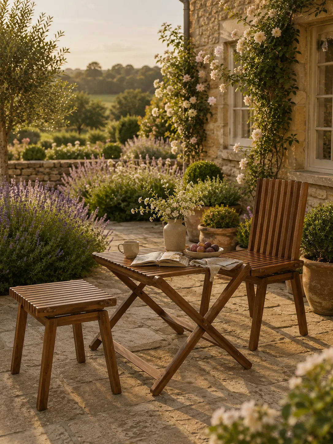 Foldaway Teak Seat