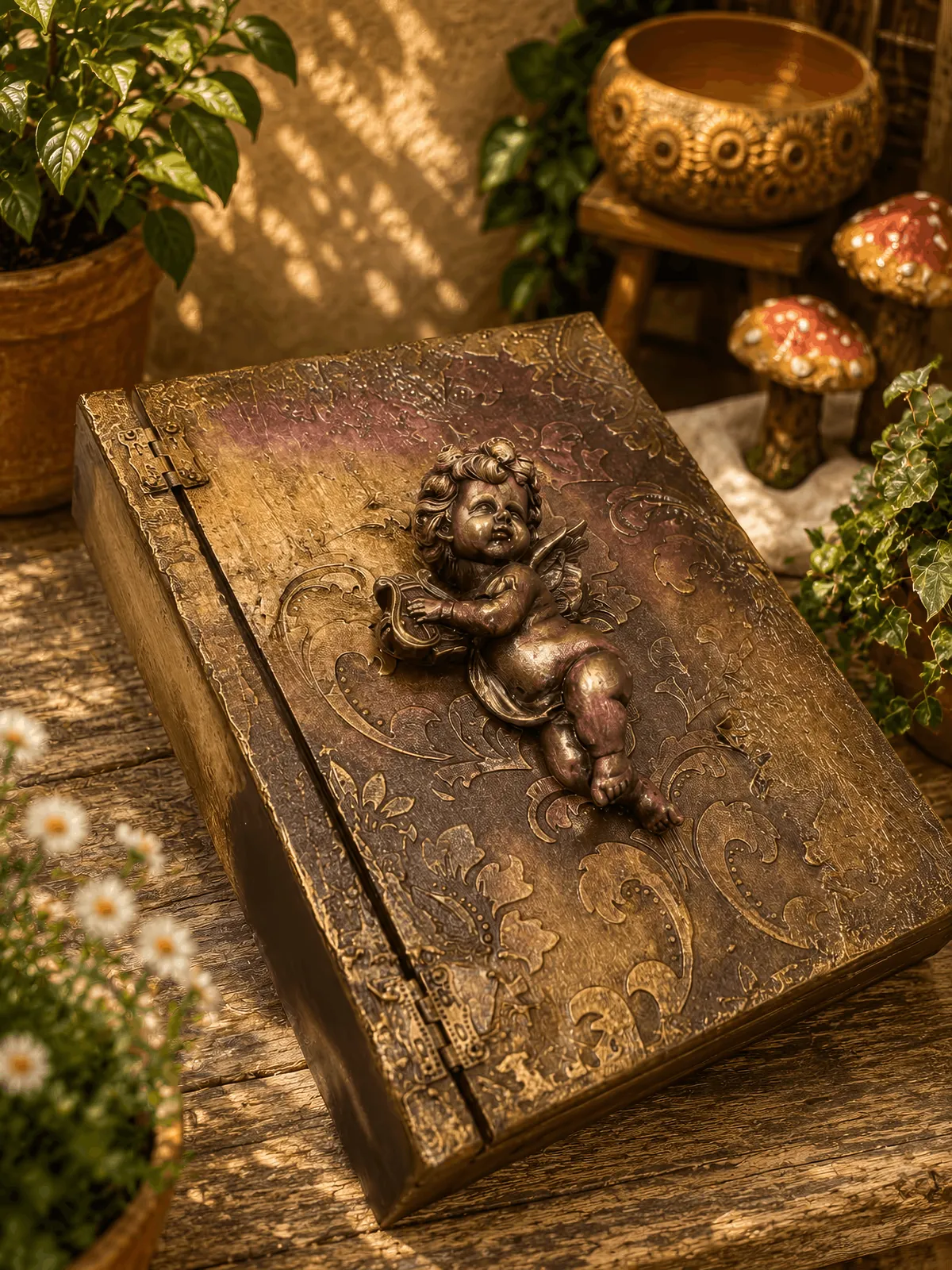 Vintage Cherub Box